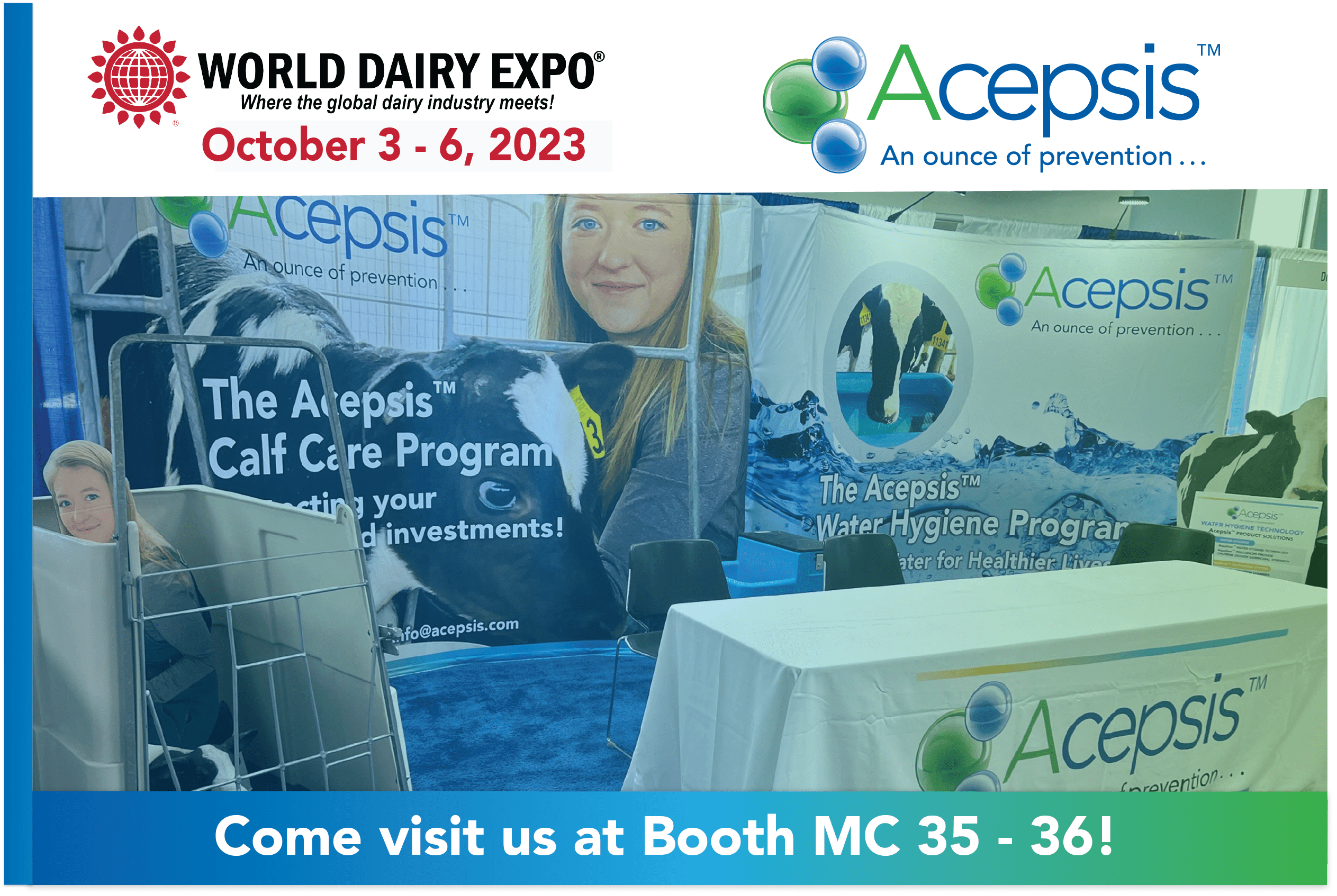 Acepsis™ to attend WDE October 3 - 6.